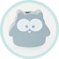 Eule Hedwig grau vertikal Eule Hedwig grau vertikal