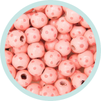 Musterperlen rosa getupft 50 Stück Ausverkauf/SALE