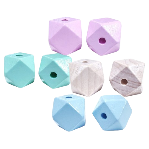 Holzhexagonperlen