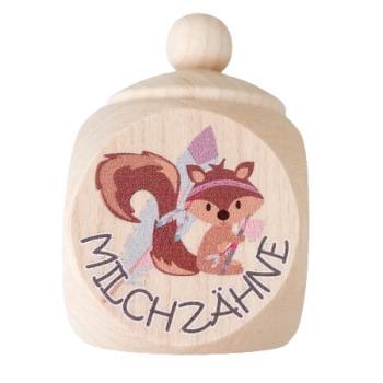 Milchzahndose Boho Eichhörnchen