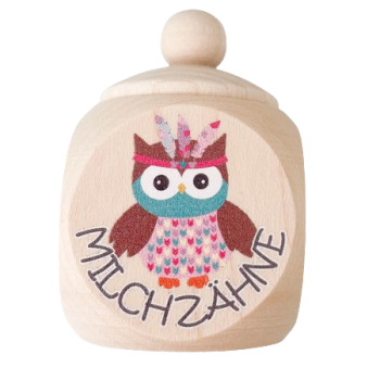Milchzahndose Boho Eule