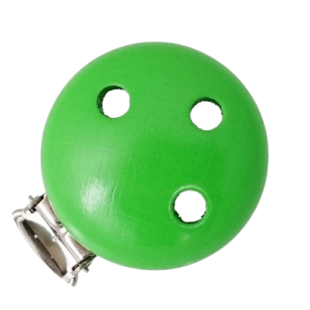 Schnullerkettenclip 35mm mittelgrün A