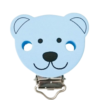 Bärenclip pastellblau
