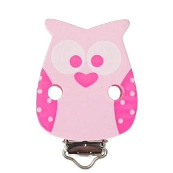 Eulenclip pastellrosa
