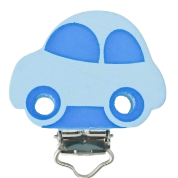 Autoclip pastellblau/mittelblau
