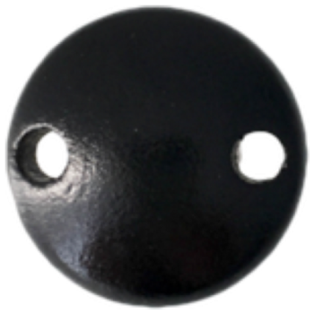 Schnullerkettenclip 30mm schwarz