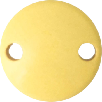 Schnullerkettenclip 30mm pastellgelb