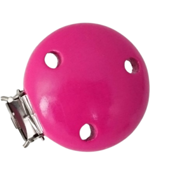 Schnullerkettenclip 35mm dunkelpink