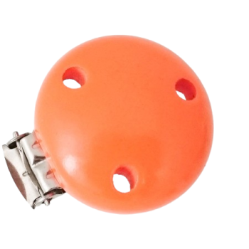 Schnullerkettenclip 35mm mandarin