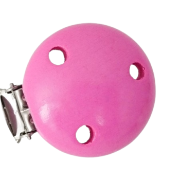 Schnullerkettenclip 35mm magenta/pink