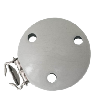 Schnullerkettenclip 35mm hellgrau