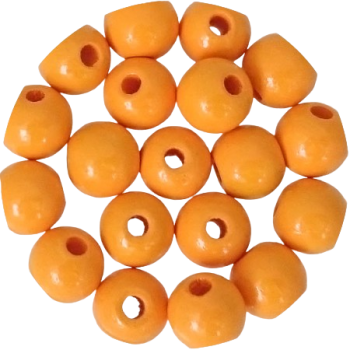 Holzperlen maisgelb 8mm