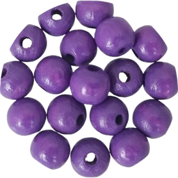 Holzperlen lila 8mm