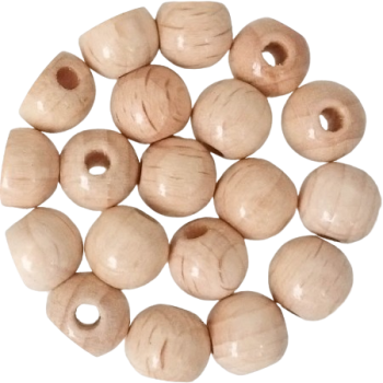 Holzperlen natur hell 8mm