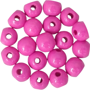 Holzperlen magenta 8mm