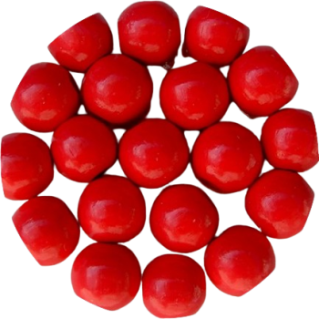 Holzperlen erdbeerpink 8mm