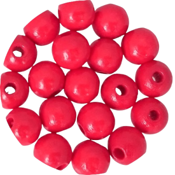 Holzperlen rot 10mm
