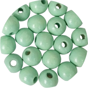 Holzperlen mintgrün 8mm