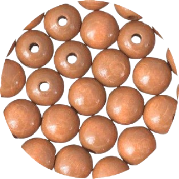 Holzperlen rehbraun 10mm