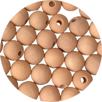 Holzperlen aprikot Watercolor 10mm