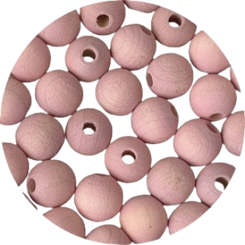 Holzperlen rosé Watercolor 10mm