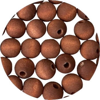 Holzperlen walnut Watercolor 10mm