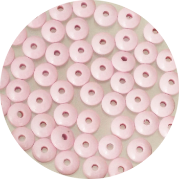 Holzlinsen rosa 10mm