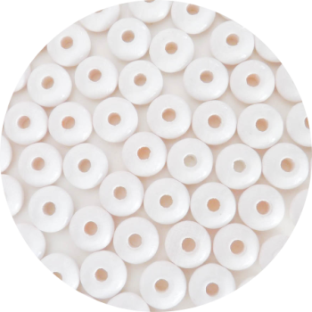 Holzlinsen weiß 10mm