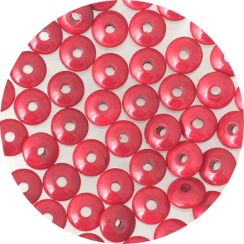 Holzlinsen bordeauxrot 10mm