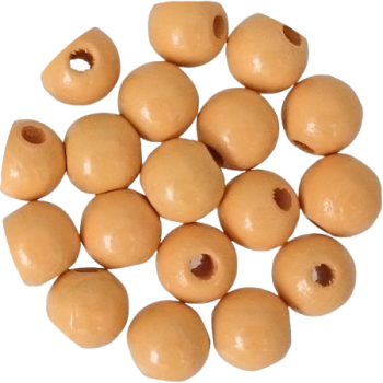 Holzperlen mustard 10mm