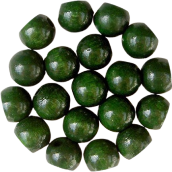 Holzperlen moosgrün 8mm