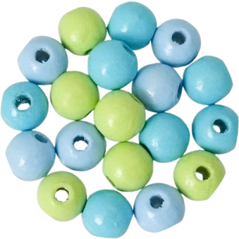 Holzperlen Oceanmix 10mm