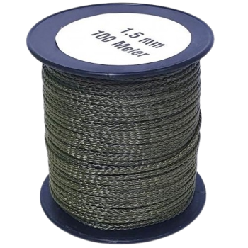 1x100m PP Kordel 1,5mm oliv/khaki