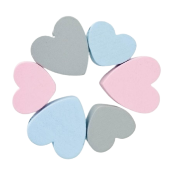 Motivperle Mini-Herz uni