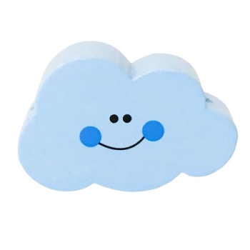 Motivperle Wolke lacht