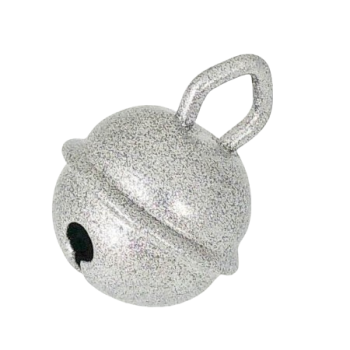 Glöckchen 15mm glitzersilber