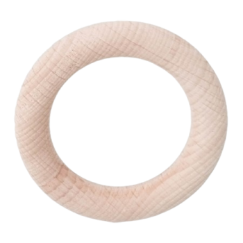 Holzring 50mm roh getrommelt ohne Bohrung