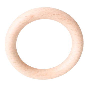 Holzring 100mm roh getrommelt ohne Bohrung