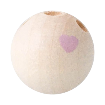 Kugelkörper natur hell Herz rosa