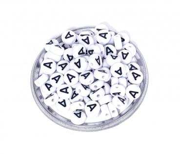 1x100 Buchstabenplättchen Kunststoff "A" 7mm