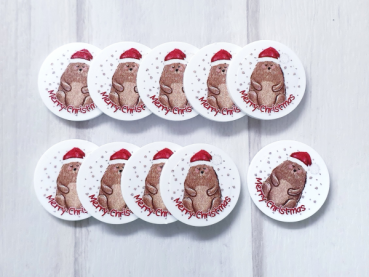 Bär Merry Christmas EKW-Chip