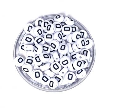 1x100 Buchstabenplättchen Kunststoff "D" 7mm