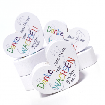 Maxi-Herz Danke, dass Du mir beim wachsen geholfen hast! - bunt