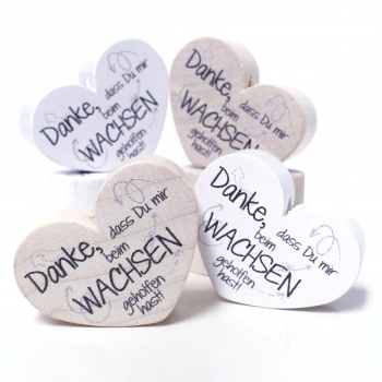 Maxi-Herz Danke, dass Du mir beim wachsen geholfen hast! - grau