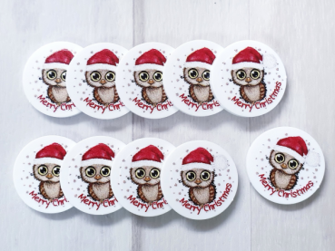 Eule Merry Christmas EKW-Chip