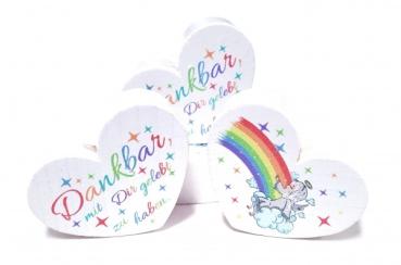 Maxi-Herz weiß Dankbar, mit dir gelebt zu haben