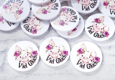 Viel Glück! Schweinchen Mädchen EKW-Chip