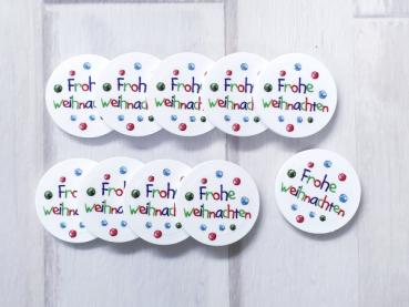 Frohe Weihnachen - Kugeln - EKW-Chip