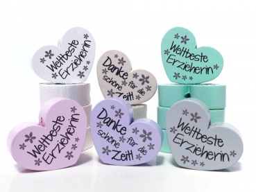 Maxi-Herz Weltbeste Erzieherin - Danke für die schöne Zeit!