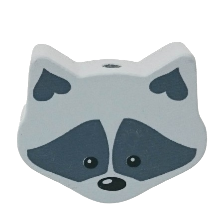 Waschbär mittelgrau